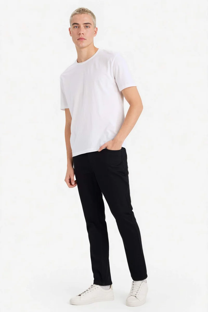 DeFacto Pedro Slim Fit Super Skinny Hem Denim Trousers