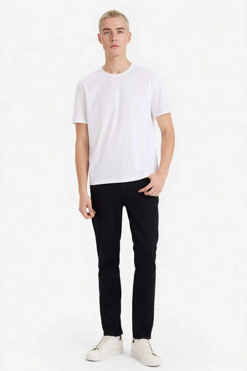 DeFacto Pedro Slim Fit Super Skinny Hem Denim Trousers