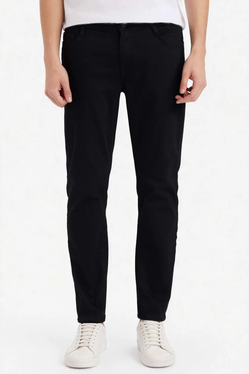 Defacto  Pedro Slim Fit Super Skinny Hem Denim Trousers for Men | Best Price UAE