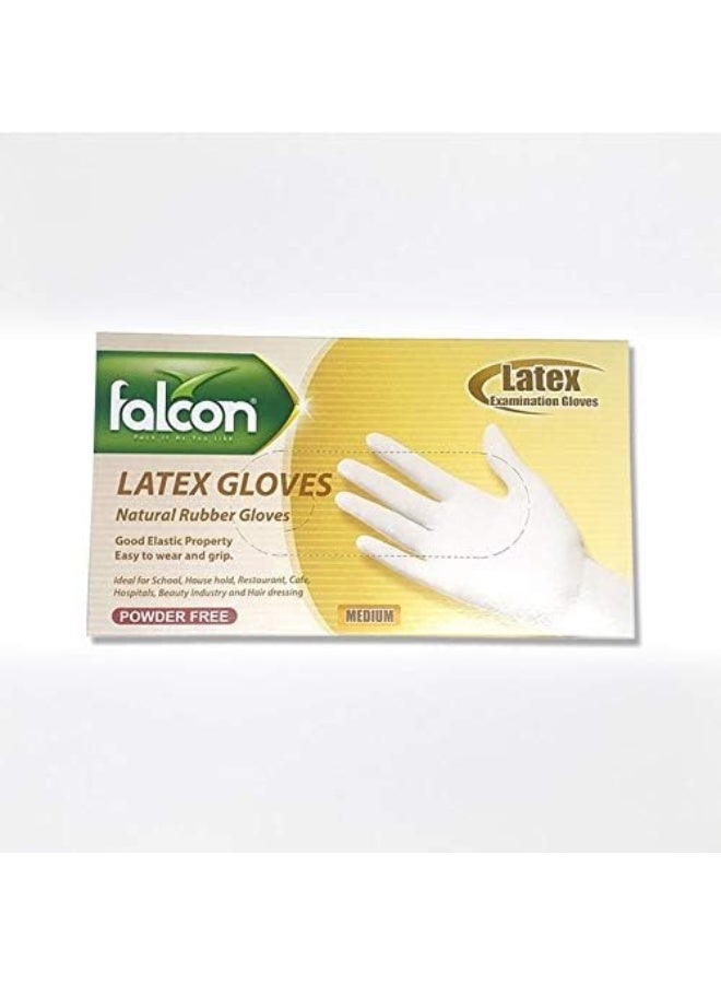 Falcon Falcon Latex Gloves Powder Free (Pack of 100)  - Image 3
