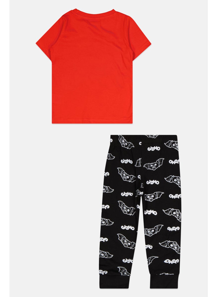 Gremlins Toddlers Boy 2 Pcs Printed T-Shirt And Bottom Pyjama Set, Red  - Image 2