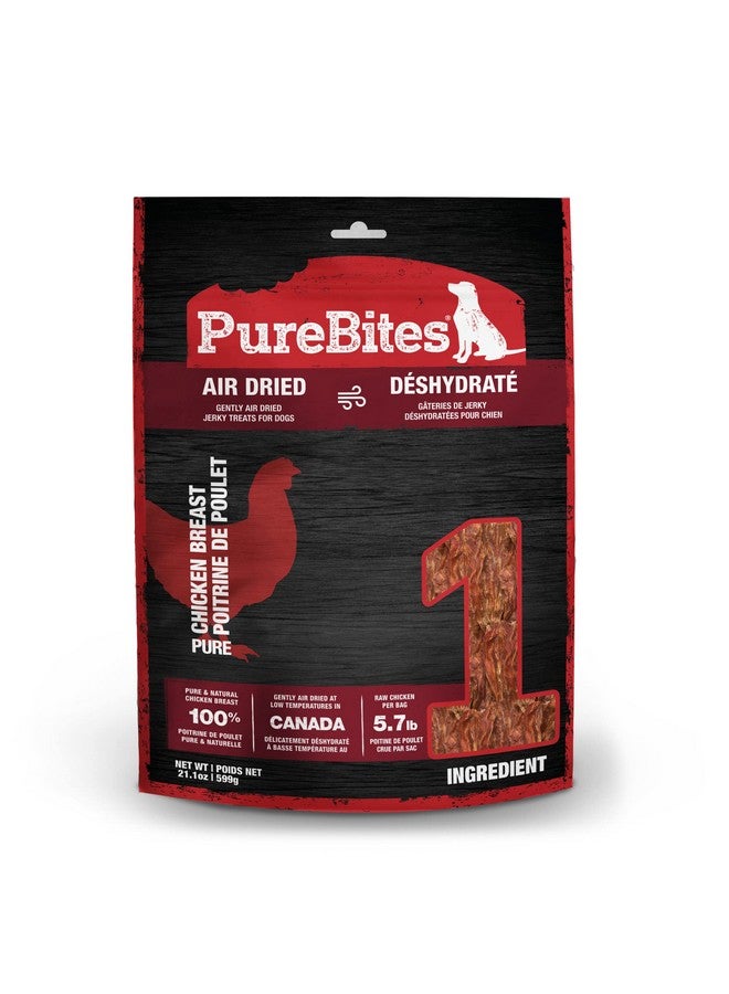 PUREBITES Chicken Jerky Dog Treats, 1 Ingredient, Made In Canada, 21.1Oz - Image 1