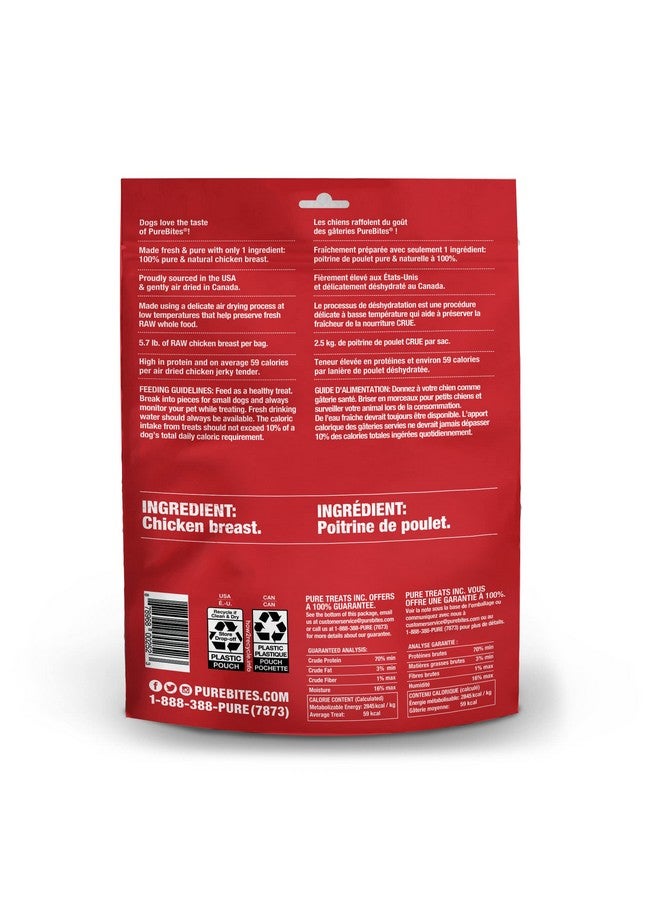 PUREBITES Chicken Jerky Dog Treats, 1 Ingredient, Made In Canada, 21.1Oz - Image 2