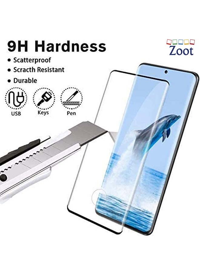 Zoot Tempered Glass Screen Protector Compatible For Samsung Galaxy S21 Plus Black - Image 3