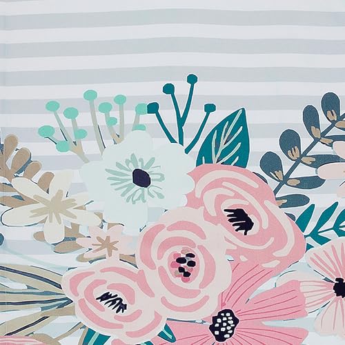 haus & kinder Haus and Kinder Bath Towel for Babies -Pack of 1 | Baby Bath Towel Cotton, Baby Bath Towel for 1-12 Years, Soft Towels for New Born Baby | Child Towels, Baby Face Towel, Serene Floral, Grey, 150x75cm - Image 3