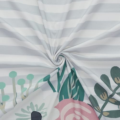 haus & kinder Haus and Kinder Bath Towel for Babies -Pack of 1 | Baby Bath Towel Cotton, Baby Bath Towel for 1-12 Years, Soft Towels for New Born Baby | Child Towels, Baby Face Towel, Serene Floral, Grey, 150x75cm - Image 5