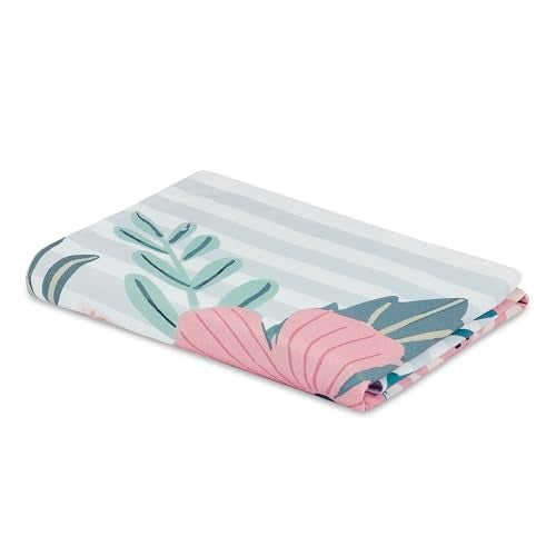 haus & kinder Haus and Kinder Bath Towel for Babies -Pack of 1 | Baby Bath Towel Cotton, Baby Bath Towel for 1-12 Years, Soft Towels for New Born Baby | Child Towels, Baby Face Towel, Serene Floral, Grey, 150x75cm - Image 1