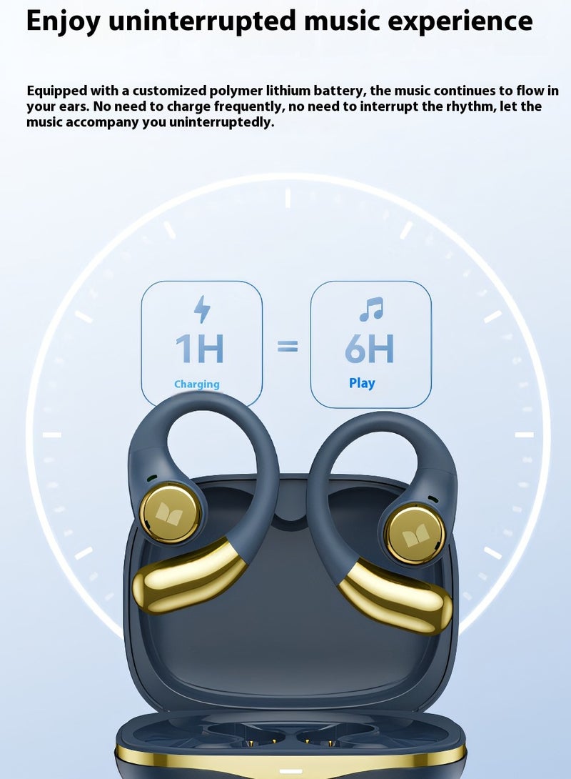 Monster Open Ear AC336 Headphones, Bluetooth5.3Wireless Headphones with Stereo Sound, 24H Playback, Crystal Clear Calls, Stylish Rotating Case with Lanyard, Sweat Resistant Open Ear Wireless Earbuds - Image 4