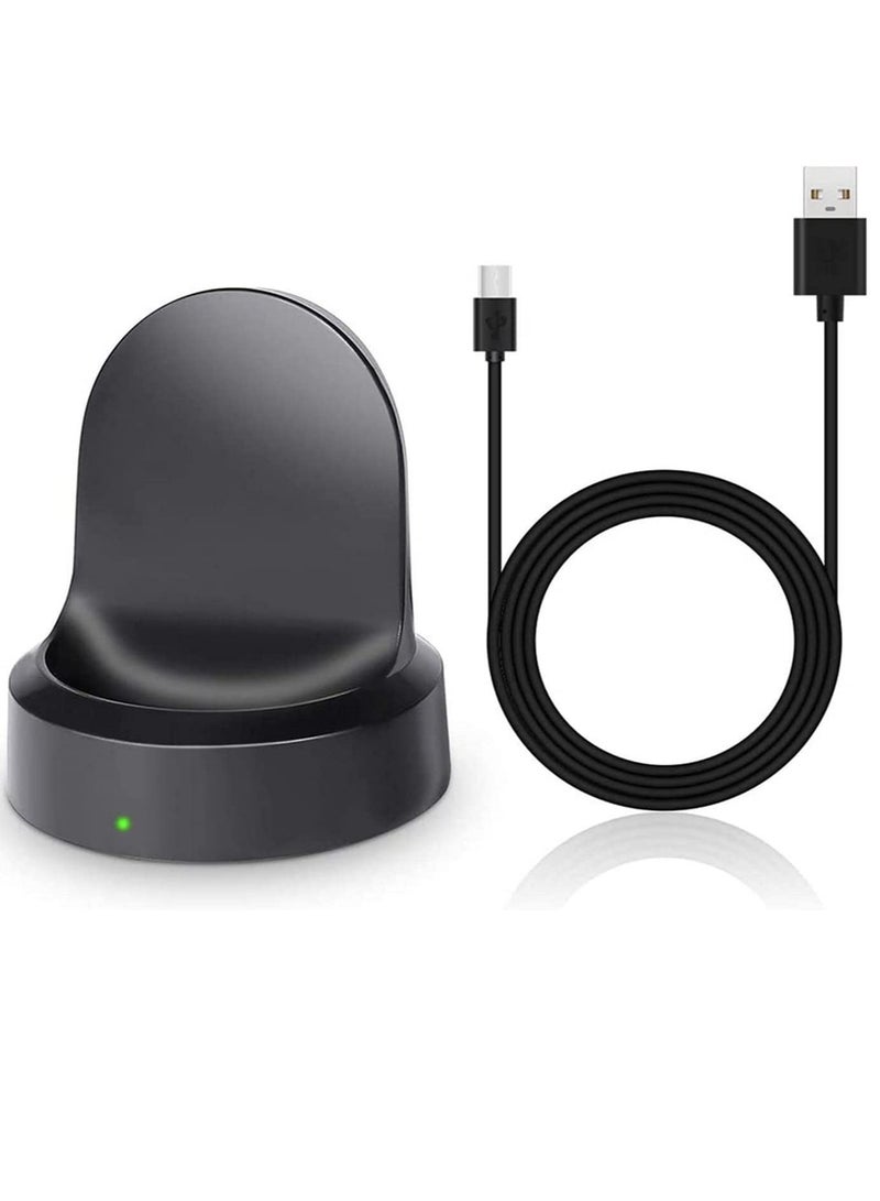 Wireless Charging Dock Cradle Charger compatible with Samsung Gear S3 Classic Frontier Smart Watch Charging Dock Watch - Image 1