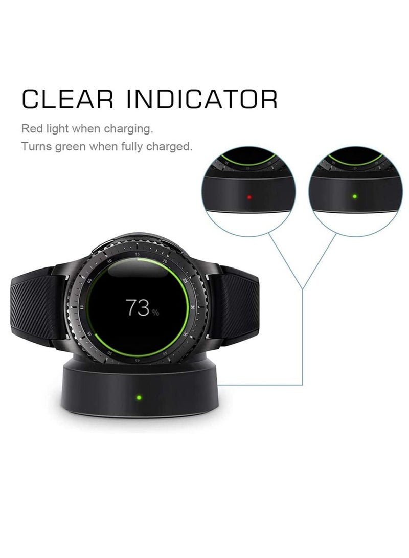 Wireless Charging Dock Cradle Charger compatible with Samsung Gear S3 Classic Frontier Smart Watch Charging Dock Watch - Image 2