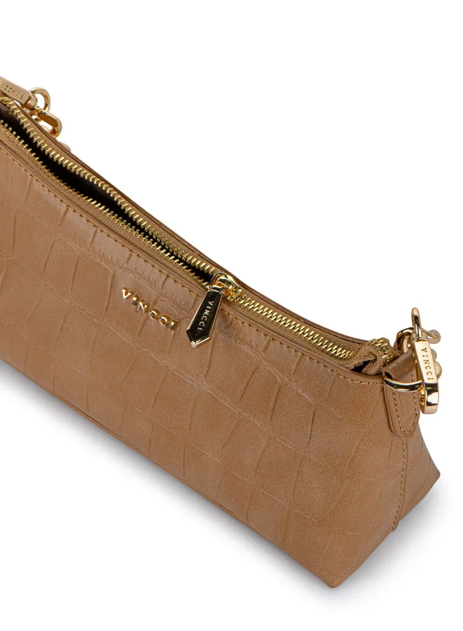 Vincci Women Patterned and Chain detailed Shoulder Bag
