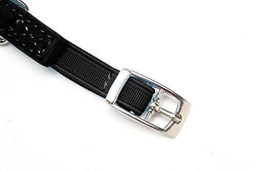 CHUKCHI Heart Bling Cat Collar with Safety Belt and Bell 8-11 Inches (Black) - Image 4
