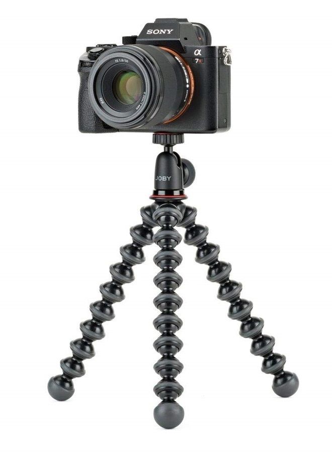 JOBY مجموعة JB01503 GorillaPod 1K. حامل ثلاثي مدمج 1K ورأس كروي 1K لكاميرات مدمجة أو أجهزة تصل إلى 1 كجم (2.2 رطل). أسود/فحم. - Image 4