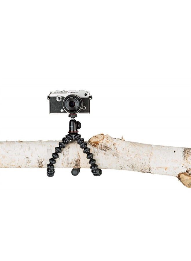 JOBY مجموعة JB01503 GorillaPod 1K. حامل ثلاثي مدمج 1K ورأس كروي 1K لكاميرات مدمجة أو أجهزة تصل إلى 1 كجم (2.2 رطل). أسود/فحم. - Image 5