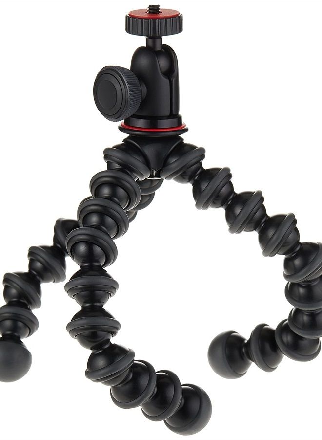 JOBY مجموعة JB01503 GorillaPod 1K. حامل ثلاثي مدمج 1K ورأس كروي 1K لكاميرات مدمجة أو أجهزة تصل إلى 1 كجم (2.2 رطل). أسود/فحم. - Image 2