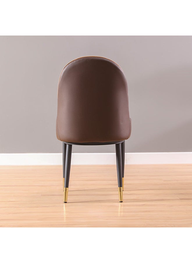 DANUBE HOME - Amadeo Dining Chair Strong And Sturdy Kitchen Dining Chair 1 Seater Modern Design Furniture For Dining Room Home Living Room (L50Xw50Xh93 Cm) Tan - Image 1