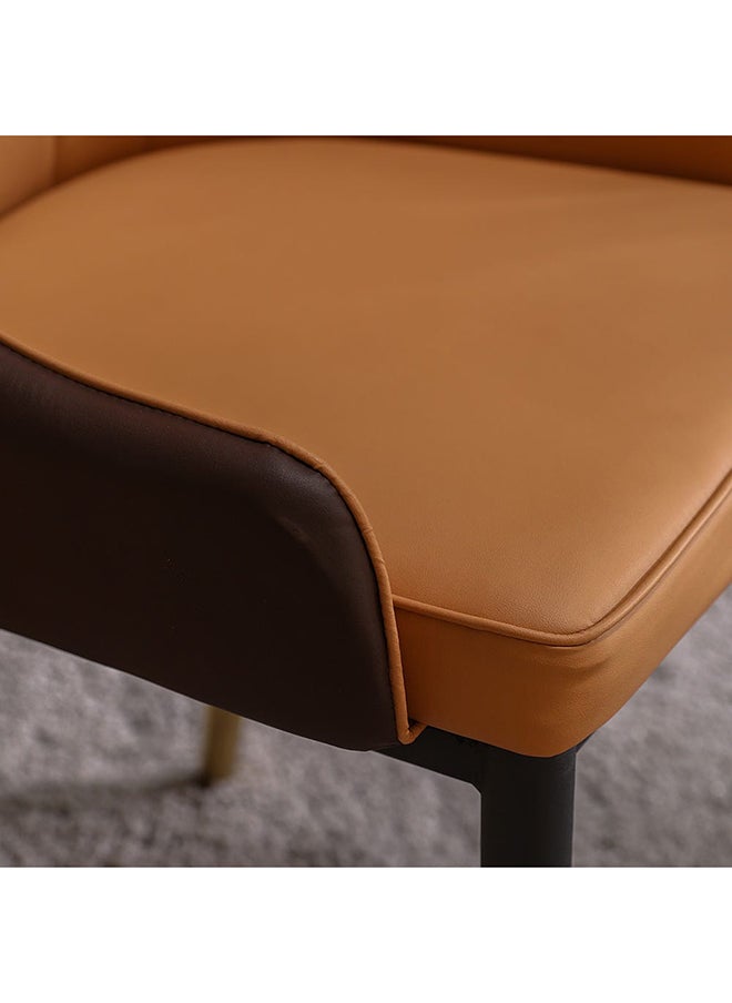 DANUBE HOME - Amadeo Dining Chair Strong And Sturdy Kitchen Dining Chair 1 Seater Modern Design Furniture For Dining Room Home Living Room (L50Xw50Xh93 Cm) Tan - Image 1