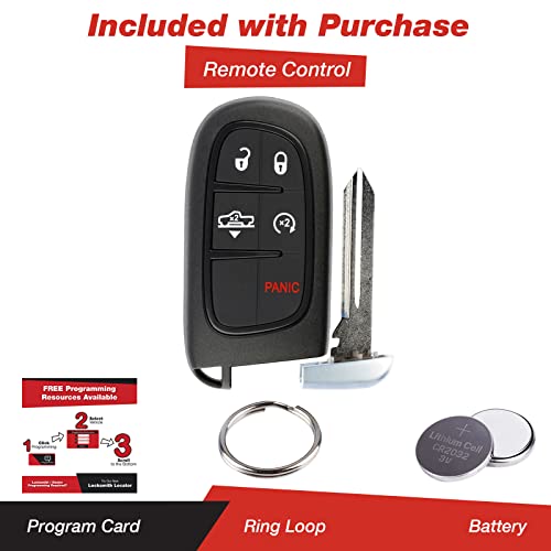 KeylessOption Keyless Entry Remote Start Smart Car Key Fob Alarm for Air Suspension Dodge Ram 1500, 2500, GQ4-54T - Image 2