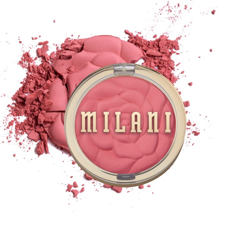 Milani Rose Blush, Powder Blush for Cheeks, Cruelty Free Makeup - Shape, Contour & Highlight Face for a Natural Matte Finish -Wild Rose - Image 1