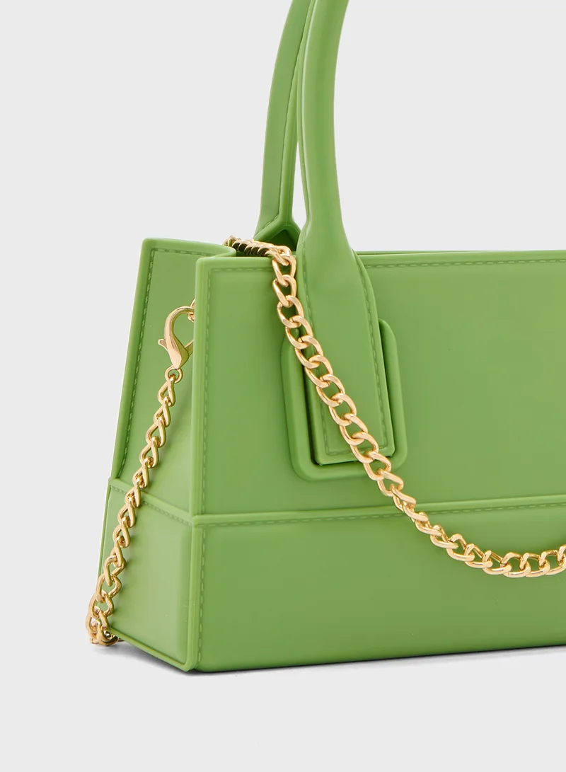 Ginger Pop Color Minimalist Satchel Bag