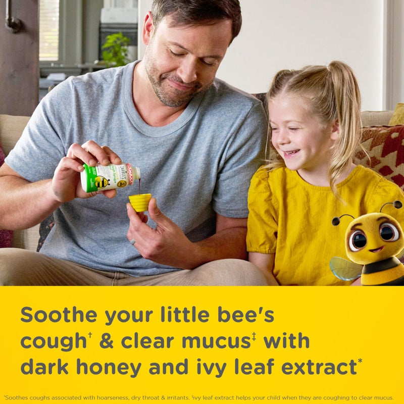 Zarbee's Childrenâ€™s Honey Cough Syrup + Mucus Day & Night Value Pack, Daytime & Nighttime Toddler Cough Syrup, Dark Honey, Ivy Leaf Extract, Chamomile, Mixed Berry Flavor, 2X 4 Flâ€¯Oz - Image 5