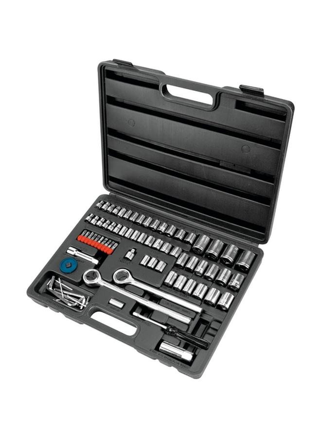Performance Tool 85-Piece Drop Forged Chrome Plated Socket Set Black and Silver W1183 - Image 1