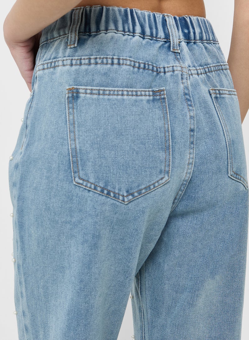 جينجر جينز عالي الخصر مزين - Image 5