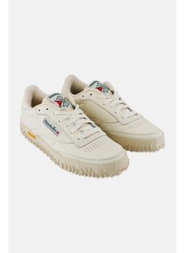 Reebok Men Club C Vibram Lace Up Tennis Shoes, Beige  - Image 1