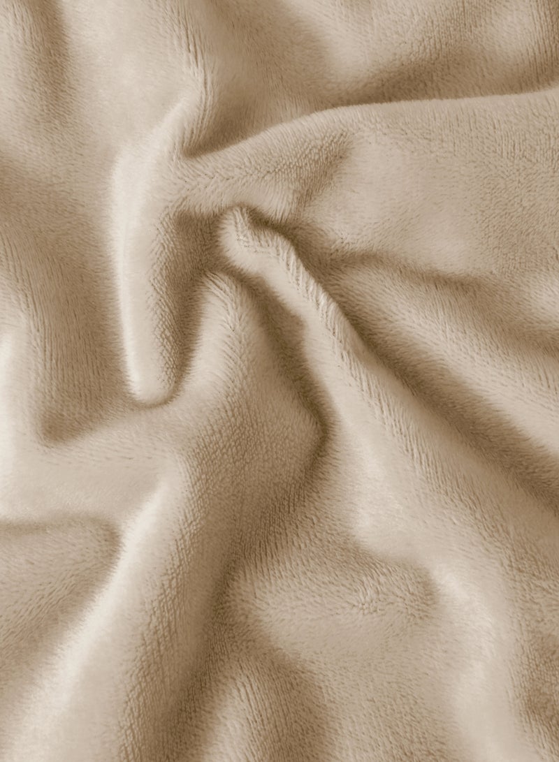 Master Home Textile Velvet Fitted Sheet Set, Single Size - 2PCS,Fits 120 x 200 cm Bed, Soft & Cozy - Image 3