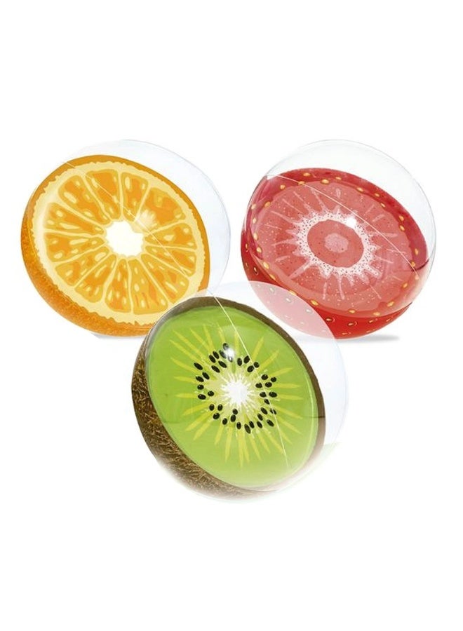 Bestway Inflatable Fruit Beach Ball 46 cm - Colorful Kids Pool Ball for Water Play - 1 Random Piece - Image 1