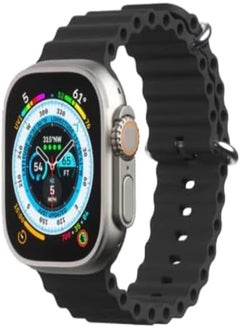 Generic Silicone Strap For X8 Ultra Smart Watch 42/49mm - Black