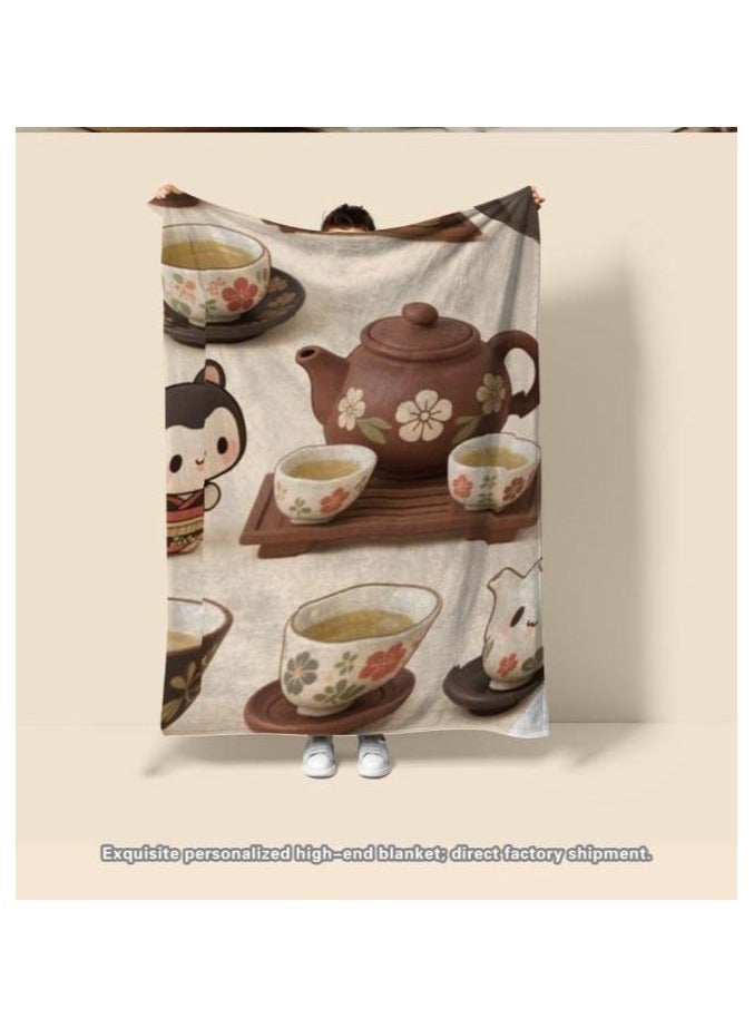 general Children's or student cartoon flannel thin blanket (warm and comfortable, suitable for sleep, games) 100cm*150cm - 619 - Image 5