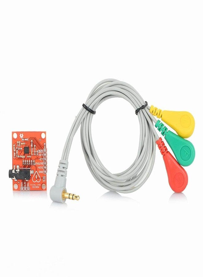NexMindspace Ecg Module AD8232 ecg Measurement Pulse Heart ECG Monitoring Sensor Module Kit Heartbeat Monitoring System - Image 3