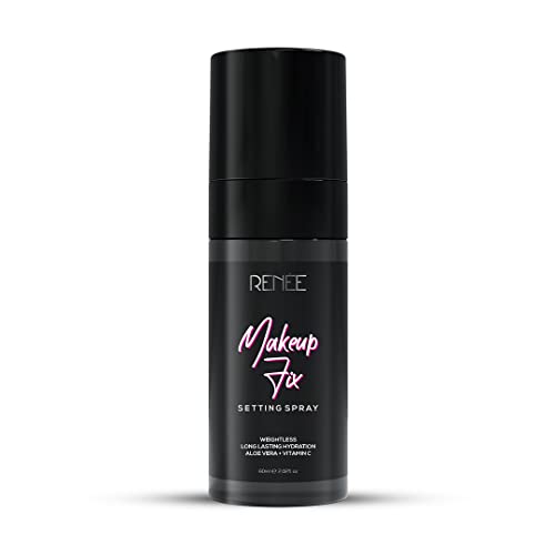 RENEE Makeup Fixer Setting Spray 60ml Infused With Aloe Vera Niacinamide Prevents Cracks Minimizes Pores Fine Lines Long Lasting Weightless Formula - Image 1