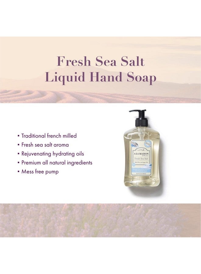A La Maison La Maison Liquid Fresh Sea Salt Soap 16.9 Fl Oz (500Ml) - Image 3