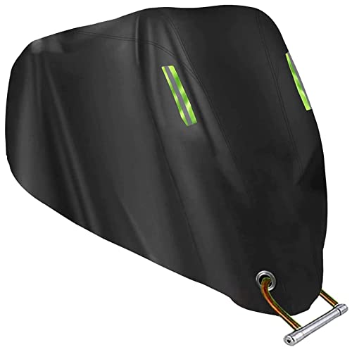 Gutupet Motorcycle Cover All Season,Universal Weather Quality Waterproof Sun Outdoor Protection Scooter Shelter Tear Proof Night Reflective & Lock-Holes Storage Bag Fits up to 97" Motorcycles - Image 1