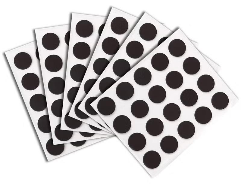 120 Pcs Round Magnets with Adhesive Backing Flexible Self Adhesive Magnets for Crafts Small Sticky Magnetic Dots for Hanging Light Objects DIY School Office Home - Image 1