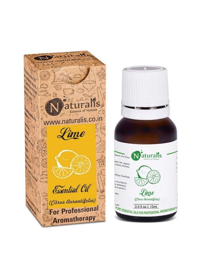 Naturalis Essence Of Nature Lime Essential Oil 100% Undiluted Pure And Natural Therapeutic Grade For Skin Hair Face Care And Aromatherapy 15Ml  - Image 3