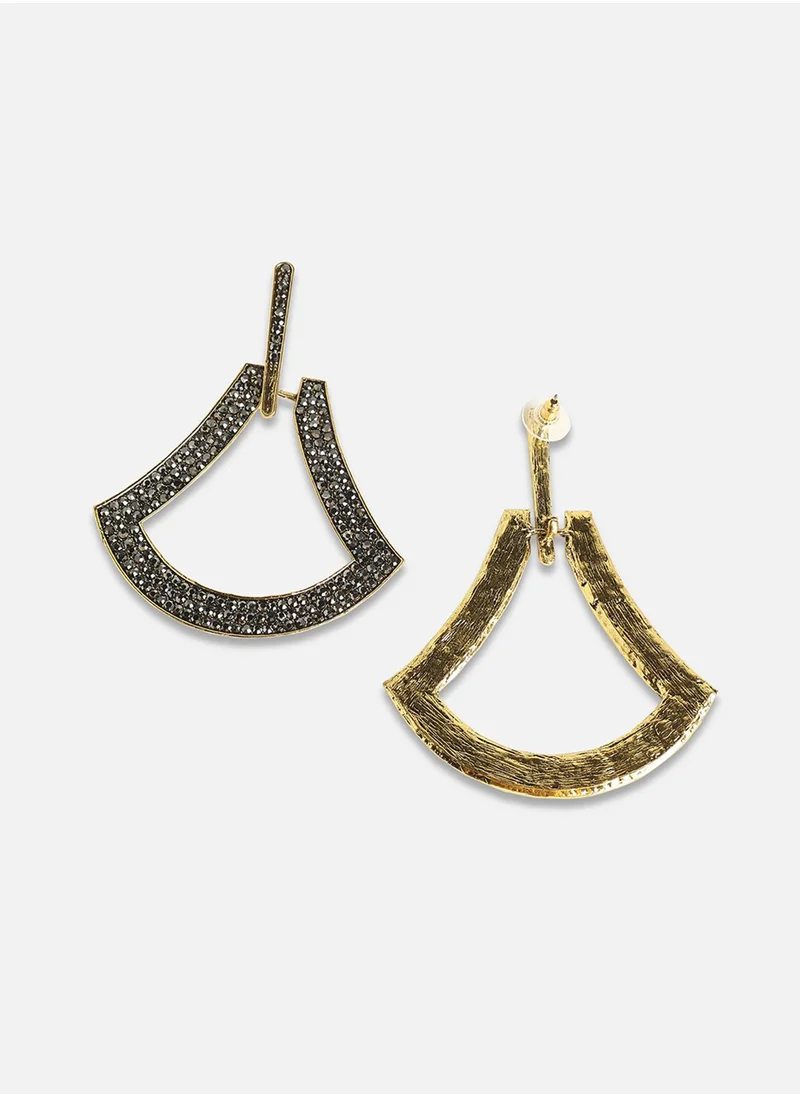 SOHI Enigmatic Eclipse Drop Earrings