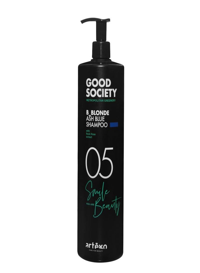 artego Artègo Good Society B_Blonde Ash Blue Shampoo - Tone Neutralizing Shampoo for Blonde, Bleached & White Hair (33.8 oz) - Image 1