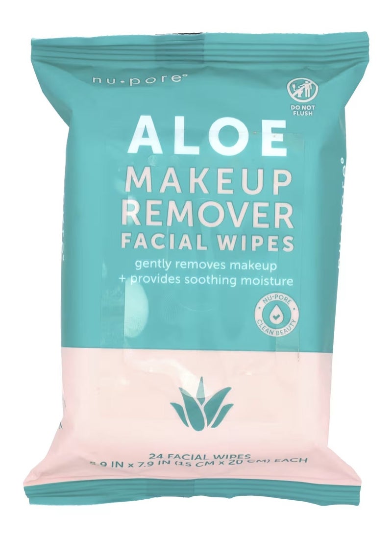 Nu Pore - Nu Pore Aloe Makeup Remover 24 Wipes - Image 1