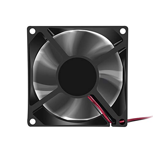 DORHEA 2Pcs 12V 3.14in 0.98in Fan 80mm x 80mm x 25mm Fan DC 12V 8025 Brushless Cooling Fan 80mm 25mm for Cooling PC Computer Case CPU Coolers Radiators 2pin - Image 3