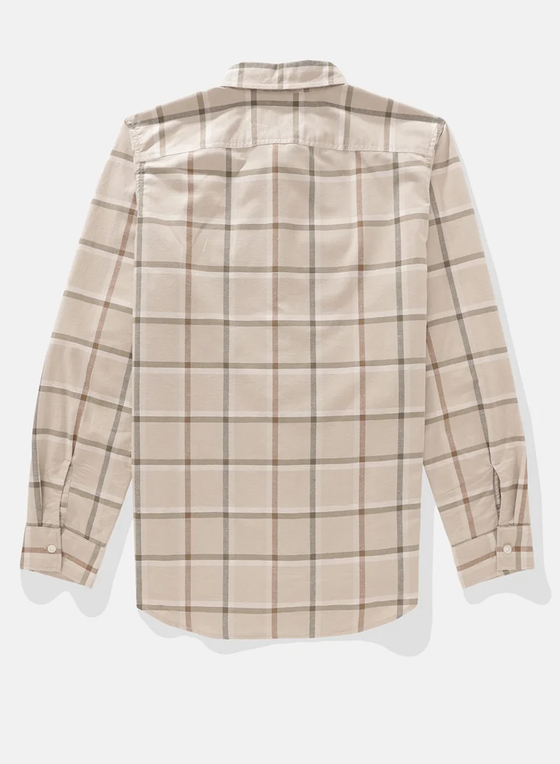American Eagle Checked Regular Fit Plaid Shirt