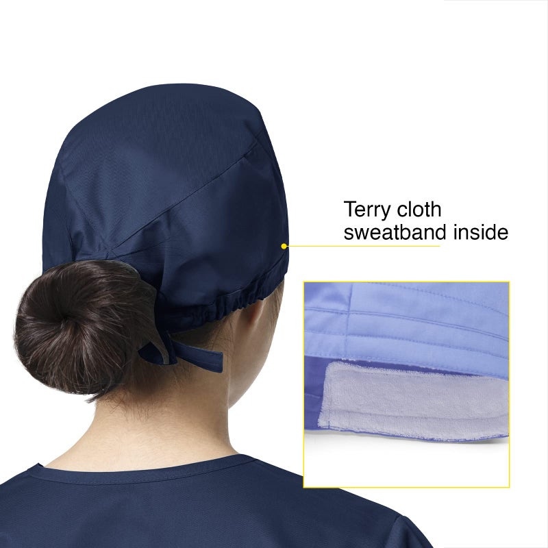 Wink WonderWORK Scrubs for Unisex Tie Back Scrub Cap - Image 3