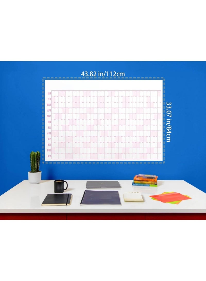 ChicAbode The Big A Calendar  , 43.82*33.07 inch Wall Calendar, Extra Larg Yearlye Planner with Sticky Notes, 12 Month Organizer for Events, Deadlines and Goals - Image 2