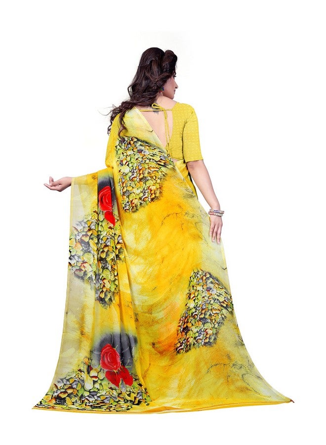 Bazar Collection Latest Sarees Women Georgette Saree (1339)  - Image 3