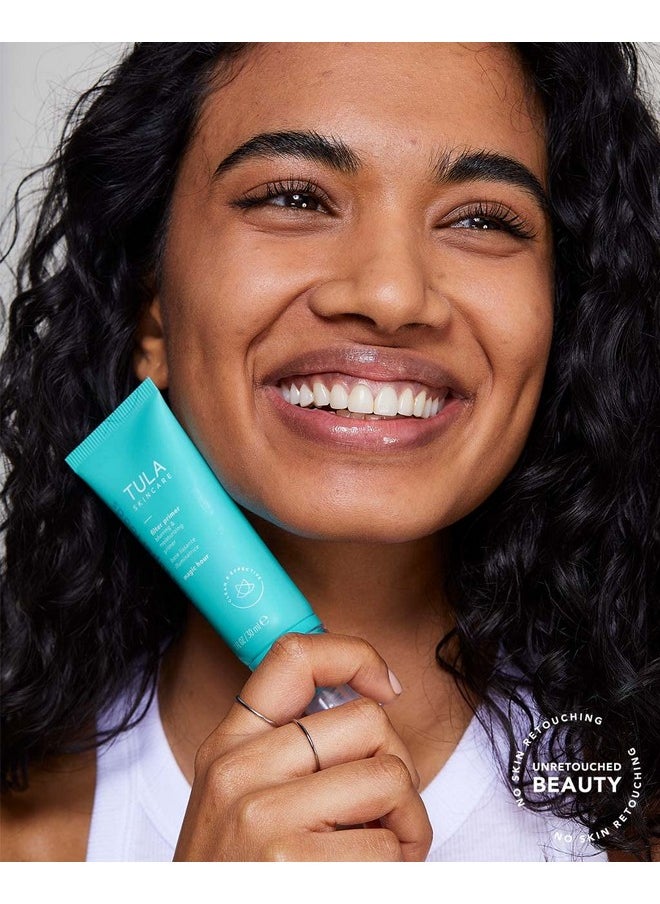 TULA Skin Care Filter Primer Blurring & Moisturizing Primer ; Prime Blur Even Out & Protect With A Filter Like Finish ; Magic Hour 1 Fl. Oz.  - Image 5