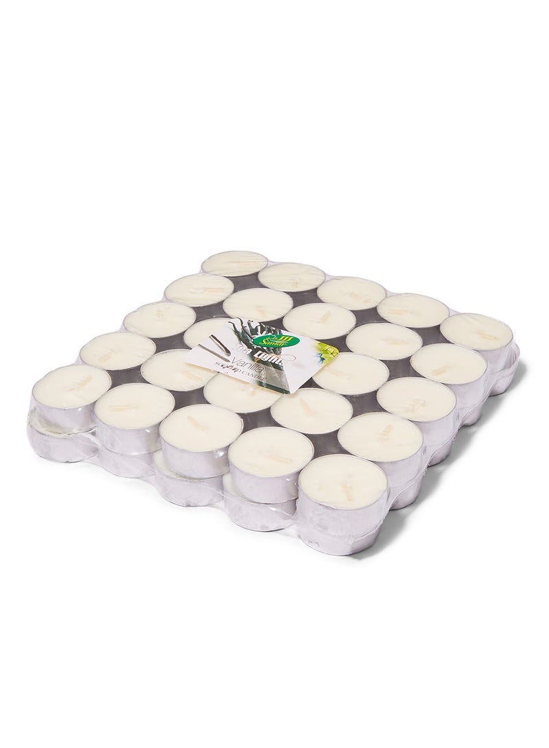 Samar 50-Piece Tea Light Scented Candle White 18.5cm - Image 2