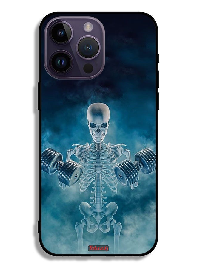 Tolwak Apple iPhone 14 Pro Max Protective Case No Pain No Gain Pose - Image 2