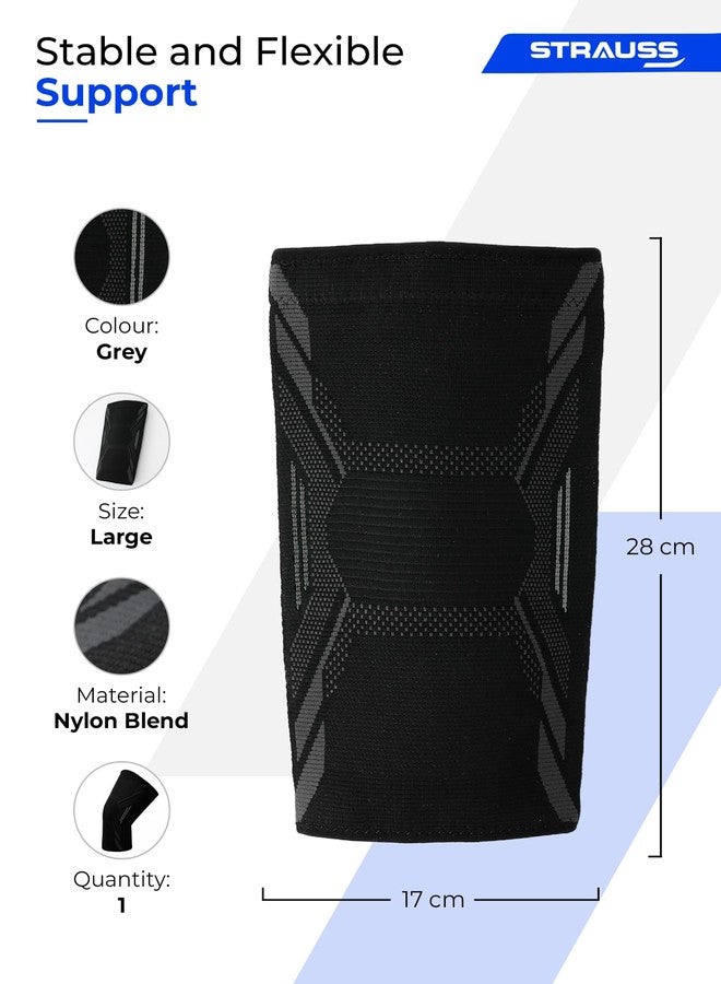 STRAUSS Sports Knee Caps For Women and Men | Knee Support Brace | Knee Cap for Athletes | Includes 1 Knee Support Brace - Image 3